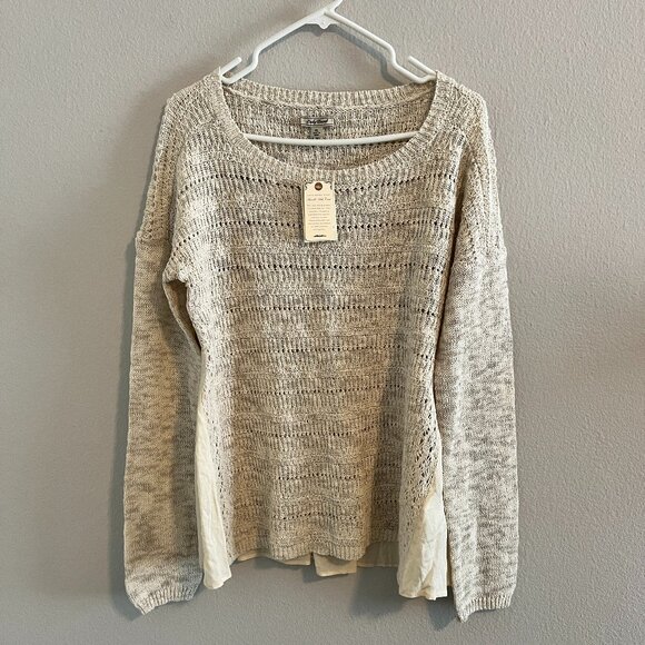 Lucky Brand Crochet Sweater - Sz XL (NWT) - Picture 1 of 8